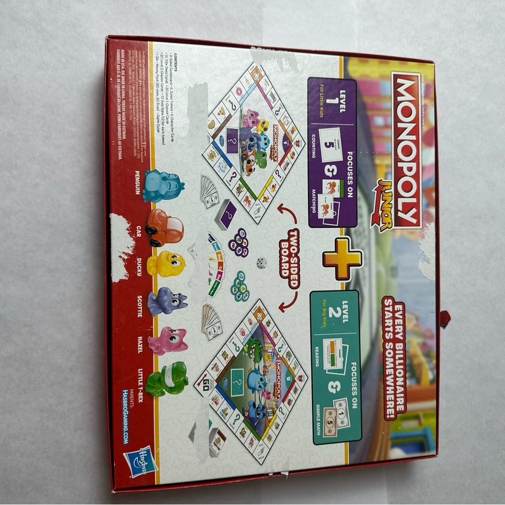 BOARD GAME & PUZZLE LOT X 3- MONOPOLY JR, RING IT ON, & ELENA (SEALED) PUZZLE - Picture 4 of 14